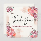 Gratitude Blossoms - Carte de remerciements (Devant / Derrière)