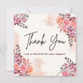 Gratitude Blossoms - Carte de remerciements (Devant)