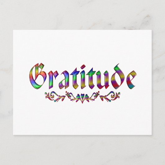 Gratitude Briefkaart (Voorkant)