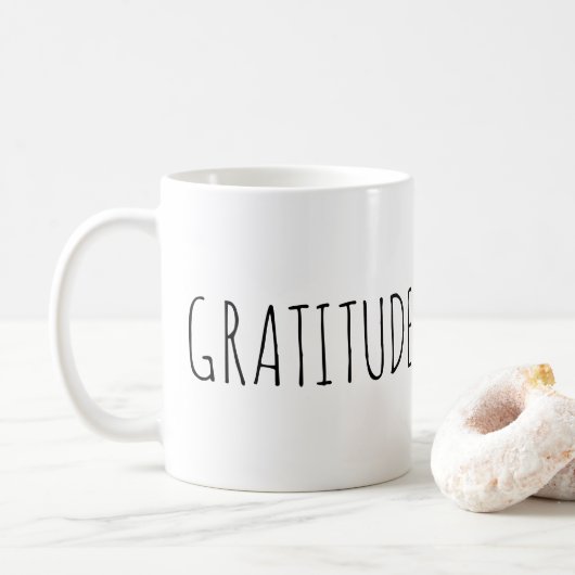 GRATITUDE CAFÉ MUG (Avec donut)