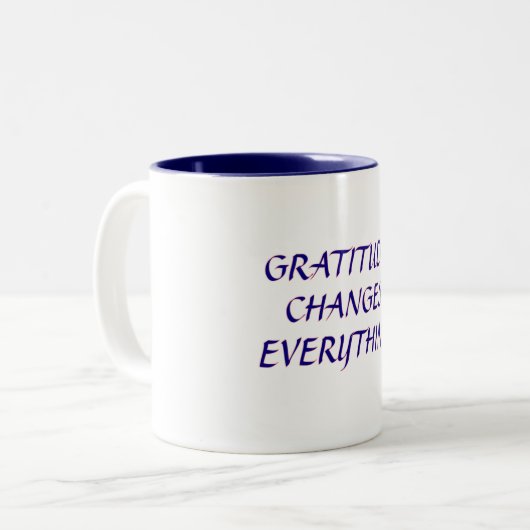 Gratitude change tout - Mug (Devant gauche)