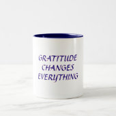 Gratitude change tout - Mug (Centre)