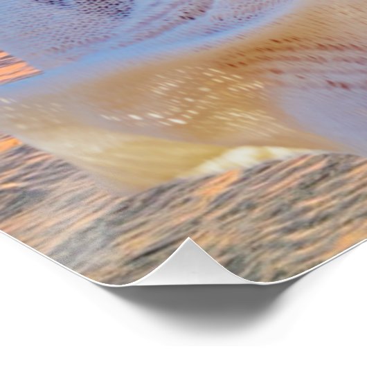 Gratitude Changes Everything Sunset Beach Poster (Coin)
