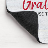 Gratitude-citaat op hout muismat (Hoek)