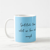 Gratitude Citation Inspirationnelle Mug (Gauche)