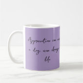Gratitude Citation Inspirationnelle Mug (Gauche)