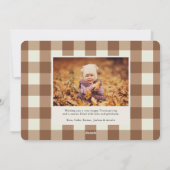 Gratitude débordante | Carte photo de Thanksgiving (Dos)