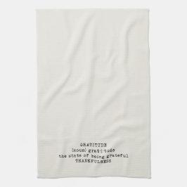 Gratitude Definition Kitchen Towel Theedoek