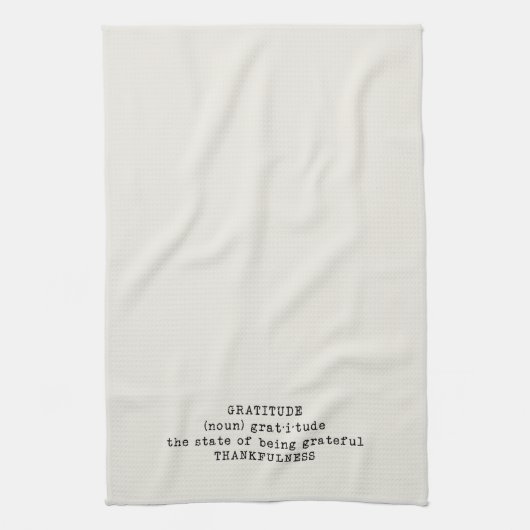 Gratitude Definition Kitchen Towel Theedoek (Verticaal)
