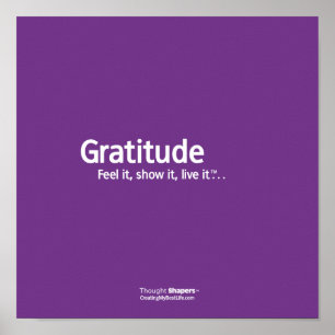 Gratitude-dender Shapers™ Poster