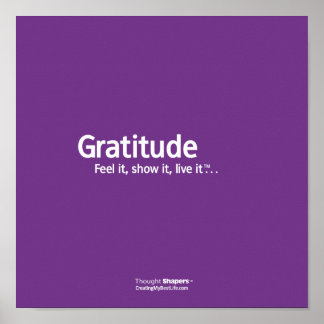 Gratitude-dender Shapers™ Poster