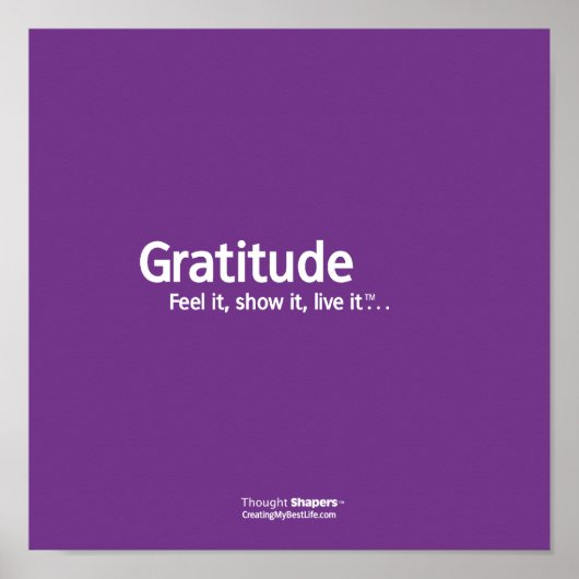 Gratitude-dender Shapers™ Poster (Voorkant)
