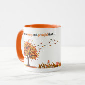 Gratitude du matin Mug : Je suis si heureux que ma (Devant gauche)