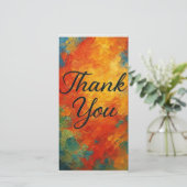 Gratitude élégante - Art Merci Abstrait (Debout devant)