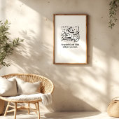 Gratitude en Islam – Affiche d'art mural du Coran