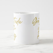 Gratitude est la clé 20 oz Jumbo Mug (Devant)