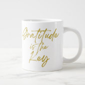 Gratitude est la clé 20 oz Jumbo Mug (Droite)