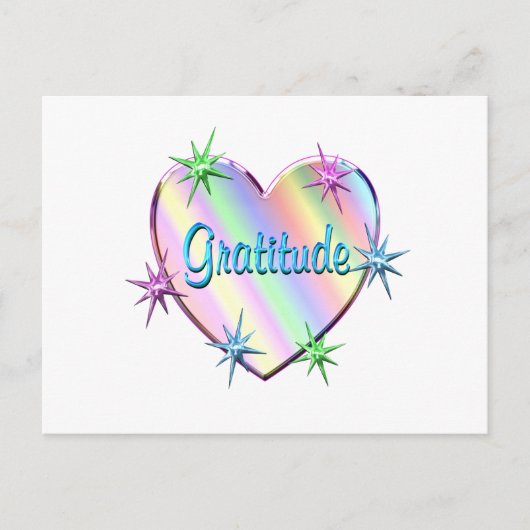 Gratitude Heart Briefkaart (Voorkant)