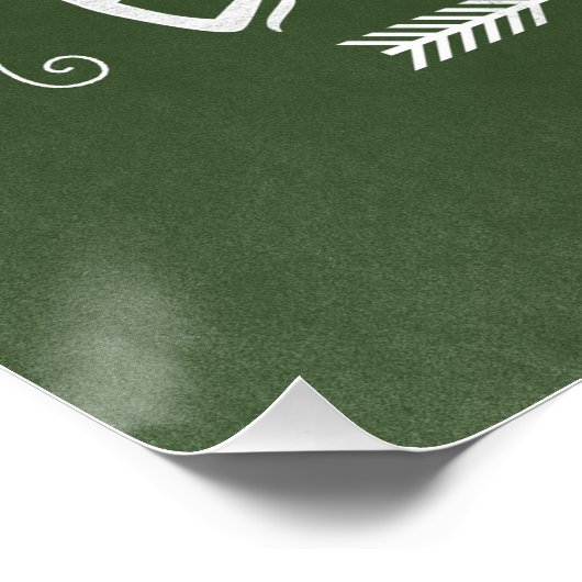 Gratitude is Alles-notitie voor Self Chalkboard Perfect Poster (Hoek)