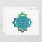 Gratitude is de ventilator briefkaart (Voorkant / Achterkant)