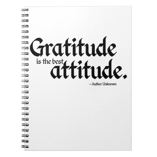 Gratitude is het beste notitieboek van Attitude (Voorkant)