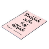 Gratitude is the best Attitude Pink Journal Book (Côté gauche)