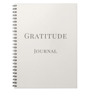 Gratitude Journaal - Minimalistisch Typografie Not Notitieboek