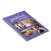 Gratitude Journal 4 Foto Collage op Lavender Notitieboek (Rechterzijde)