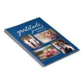 Gratitude Journal 4 Photo Collage sur Blue (Côté Droit)