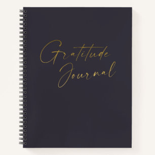 Gratitude Journal in Indigo Blauw Goud Notitieboek