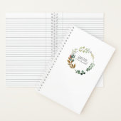 Gratitude Journal INITIALES Rustique Feuille moder (À l'intérieur)