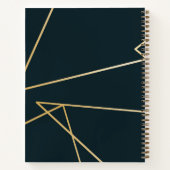 Gratitude Journal Personnalisé, Gris Avec Or (Dos)