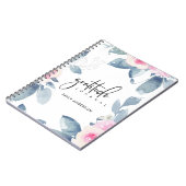 GRATITUDE JOURNAL SOFT PINK BLUSH BLUE FLORAL NOTITIEBOEK (Linkerzijde)
