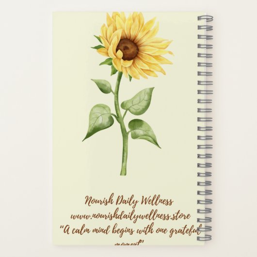 Gratitude Journal-Spiral Notebook Notitieboek (Achterkant)