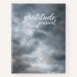 Gratitude Journal Storm Nuages Rompre avec le nom