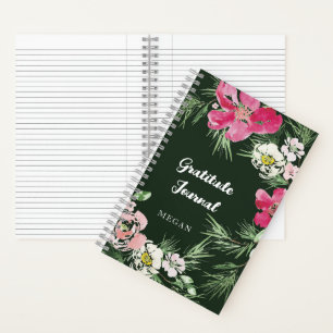 Gratitude Journal Waterverf Red en roze Notitieboek