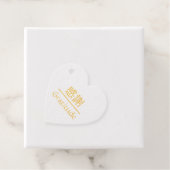 Gratitude “Kansha” folie favor tag (Met doos)