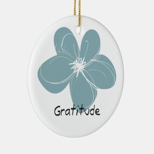 Gratitude Keramisch Ornament (Rechts)