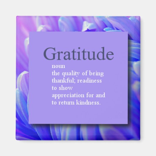 Gratitude Magnet Magneet (Voorkant)