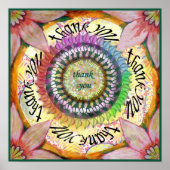 Gratitude Mandala Poster (Voorkant)