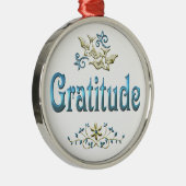 GRATITUDE METALEN ORNAMENT (Rechts)