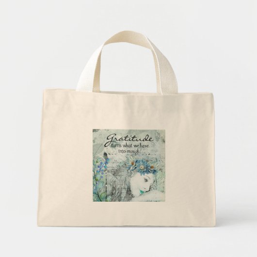 Gratitude Mini Tote Bag (Voorkant)
