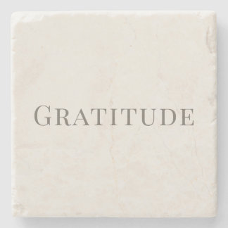 Gratitude – Minimal Typography Design Stenen Onderzetter