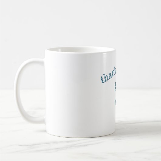 gratitude mug (Gauche)