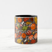 Gratitude Mug : Merci, Grâces, Et Heureux (Centre)