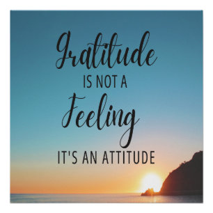 Gratitude n'est pas un sentiment Glossy Poster