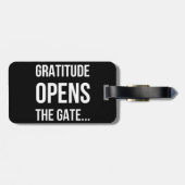 Gratitude opent het inspirerend citaat van Gate Bagagelabel (Achterkant horizontaal)