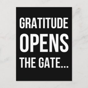 Gratitude opent het inspirerend citaat van Gate Briefkaart