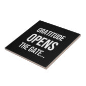 Gratitude opent het inspirerend citaat van Gate Tegeltje (Zijkant)
