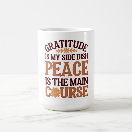Gratitude & Peace Mug - Personnalisable (Centre)